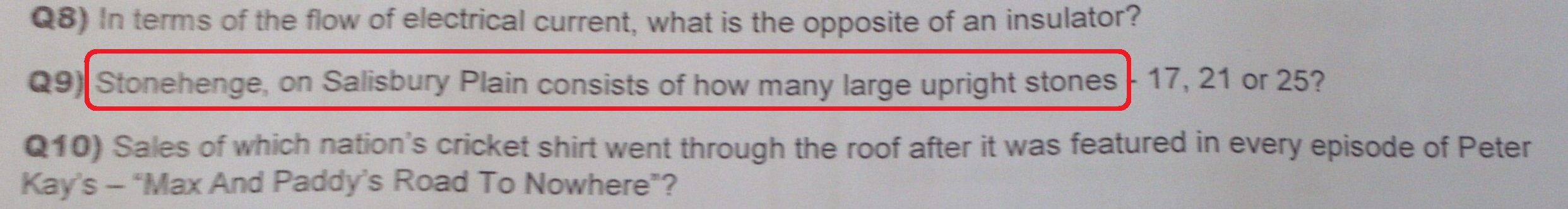 Actual Redtooth Stonehenge question